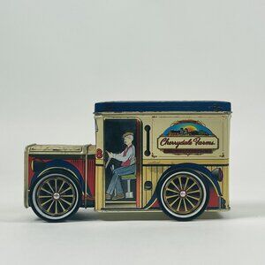 Vintage Cherrydale Farms Tin Truck Bank Collectible Promo Vehicle